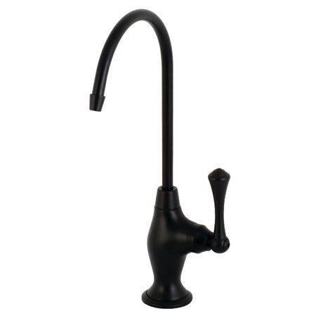 KINGSTON BRASS KS3190BL Vintage Single Handle Water Filtration Faucet, Matte Black KS3190BL